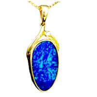 10 BLUE PENDANTS